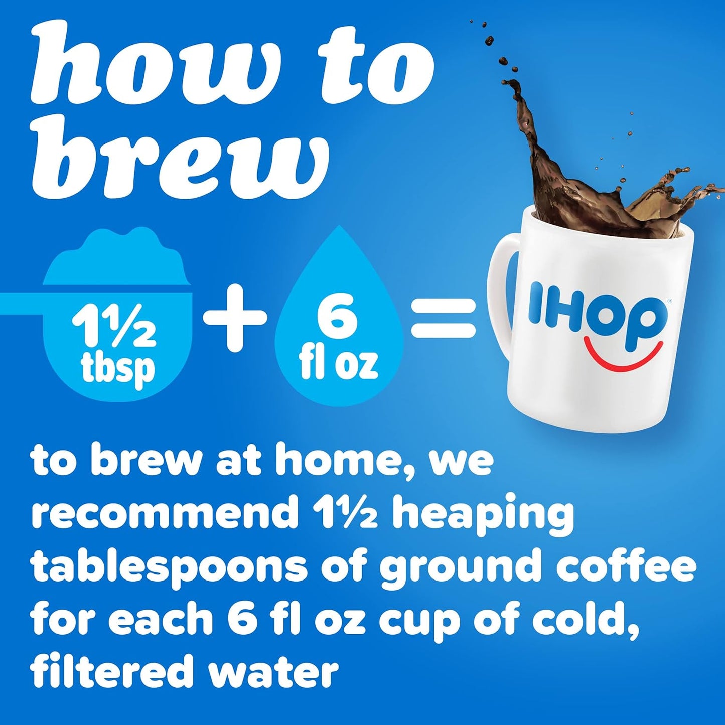 IHOP Medium Roast Signature Blend Ground Coffee, 12 oz Bag