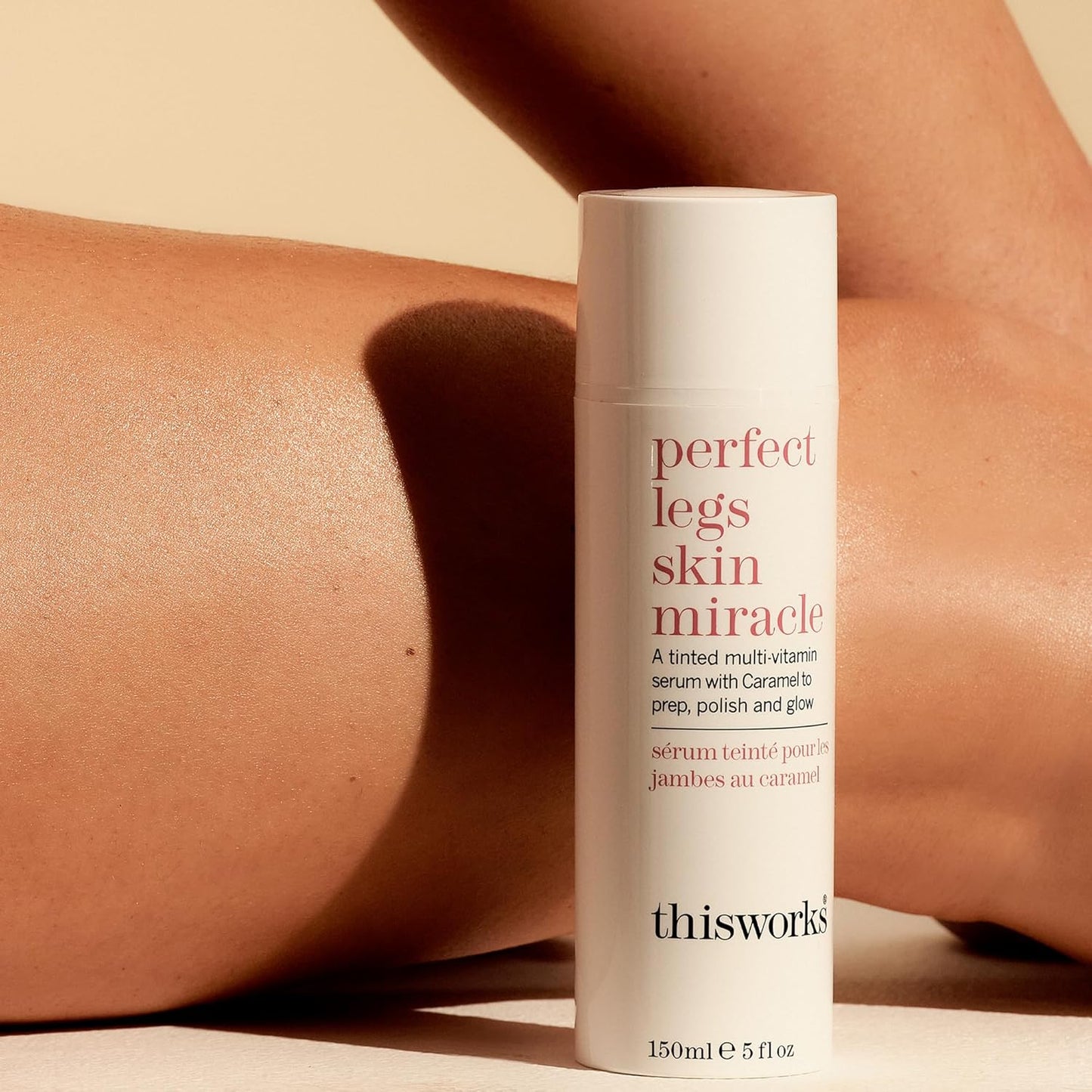 THISWORKS Perfect Legs Skin Miracle: Tinted Serum with Vitamin C & E for Radiant, Sun-Kissed Glow, Evens Skin Tone & Reduces Imperfections, 5 fl oz