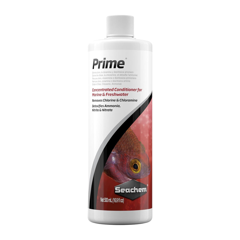 Seachem Prime Fresh and Saltwater Conditioner - Chemical Remover and Detoxifier 500 ml
