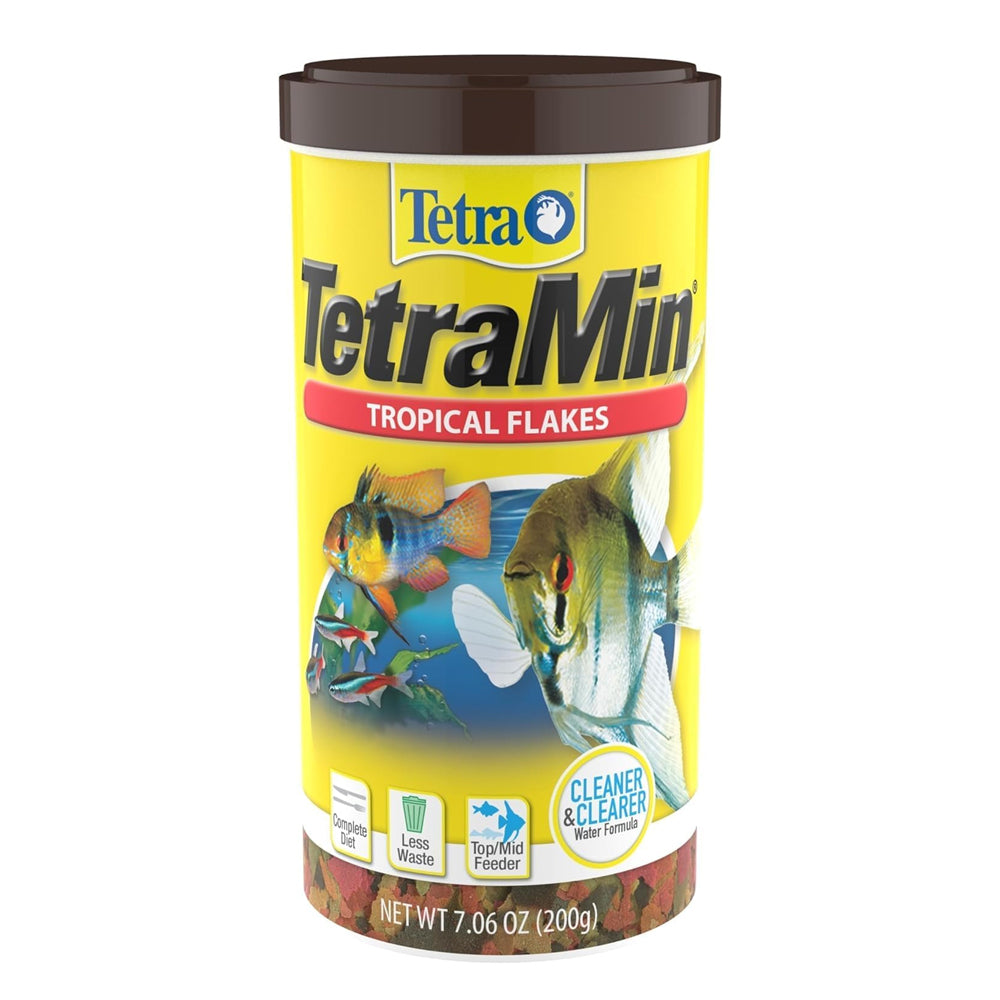 TetraMin Nutritionally Balanced Tropical Flake Food for Tropical Fish, 7.06 oz (pack of 1)