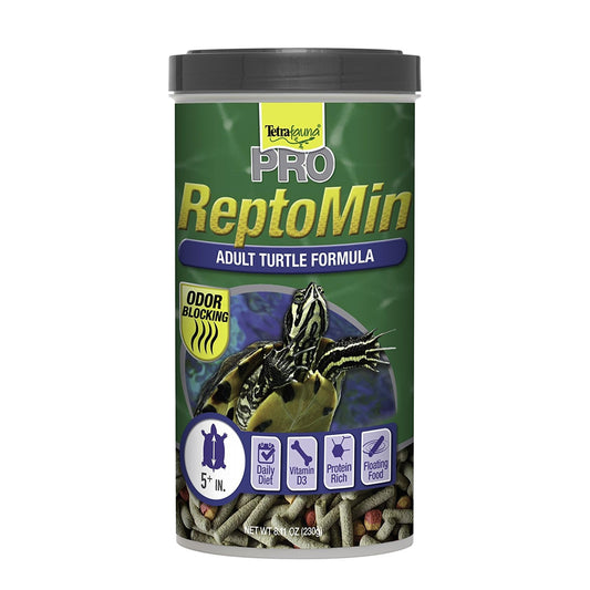 Tetra TetraFauna PRO ReptoMin Pro Sticks Adult Turtle Formula Daily Diet for Aquatic Turtles, 8.11 oz
