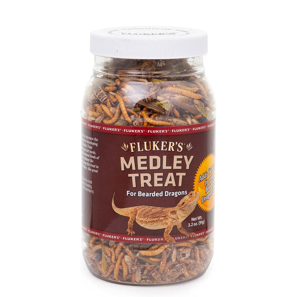 Fluker's Bearded Dragon Medley Treat Food, 3.2-Ounce (72023)
