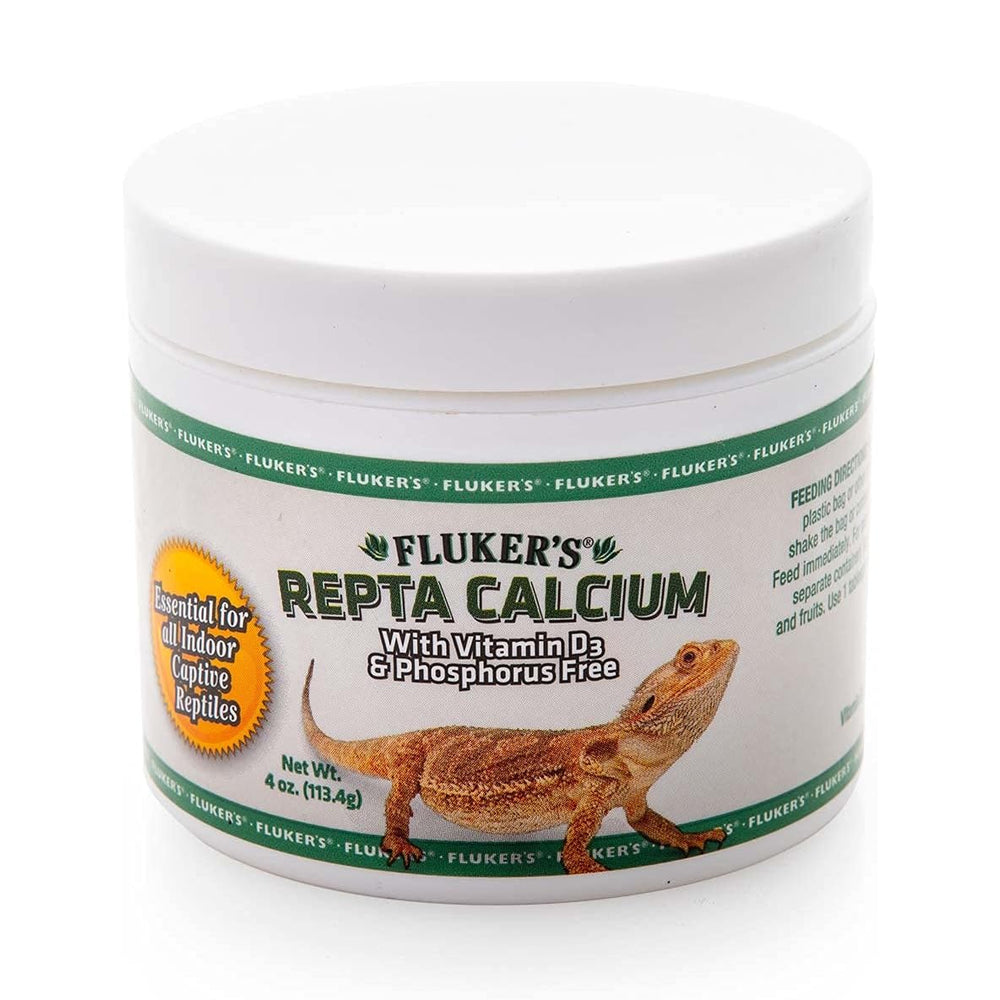 Fluker's Calcium Reptile Supplement with added Vitamin D3, 4 oz.