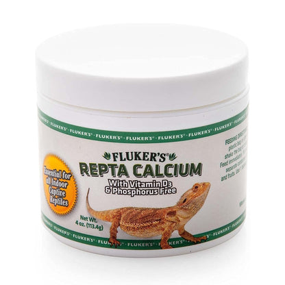 Fluker's Calcium Reptile Supplement with added Vitamin D3, 4 oz.