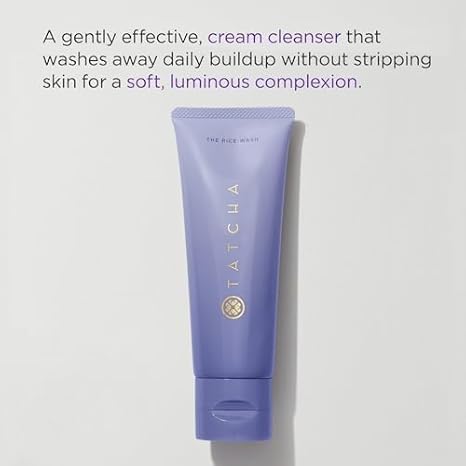 TATCHA The Rice Wash, Travel-Sized | Soft Cream Facial Cleanser - Wash Away Buildup Without Stripping Skin For A Soft, Luminous Complexion | 50 ml/ 1.7 fl. oz.