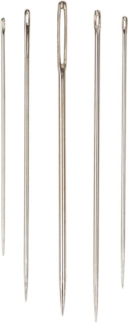SINGER 07370 Hand Sewing Needles in Compact with Needle Threader, Assorted Sizes, 30-Count,