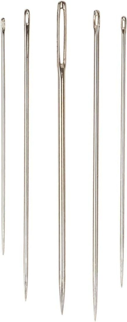 SINGER 07370 Hand Sewing Needles in Compact with Needle Threader, Assorted Sizes, 30-Count,