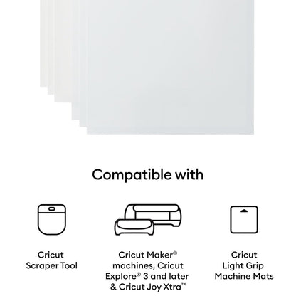 Cricut Waterproof Sticker Paper (20 White Sheets, 8.5x11), Printable Stickers For Inkjet Printer - Works with Joy Xtra, Explore, & Maker Machines