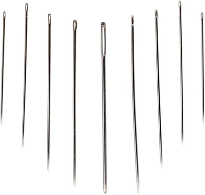 SINGER 07370 Hand Sewing Needles in Compact with Needle Threader, Assorted Sizes, 30-Count,