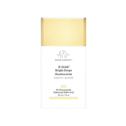Drunk Elephant B-Goldi Bright Drops - 30 ml/1 fl oz - Illuminating Color Serum Drops - Clean Clinical Skincare - Cruelty-Free - Dermatologist-Tested - Free of Essential Oils, Silicones, and Fragrance