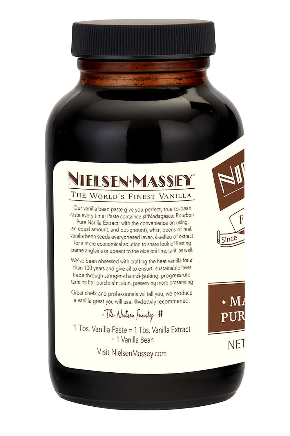 Nielsen-Massey Pure Vanilla Bean Paste, 10 oz | All-Natural, Certified Kosher Premium Baking & Cooking Vanilla with Real Bean Specks | Non-GMO & Gluten-Free