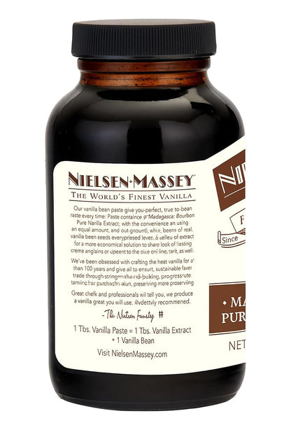 Nielsen-Massey Pure Vanilla Bean Paste, 10 oz | All-Natural, Certified Kosher Premium Baking & Cooking Vanilla with Real Bean Specks | Non-GMO & Gluten-Free