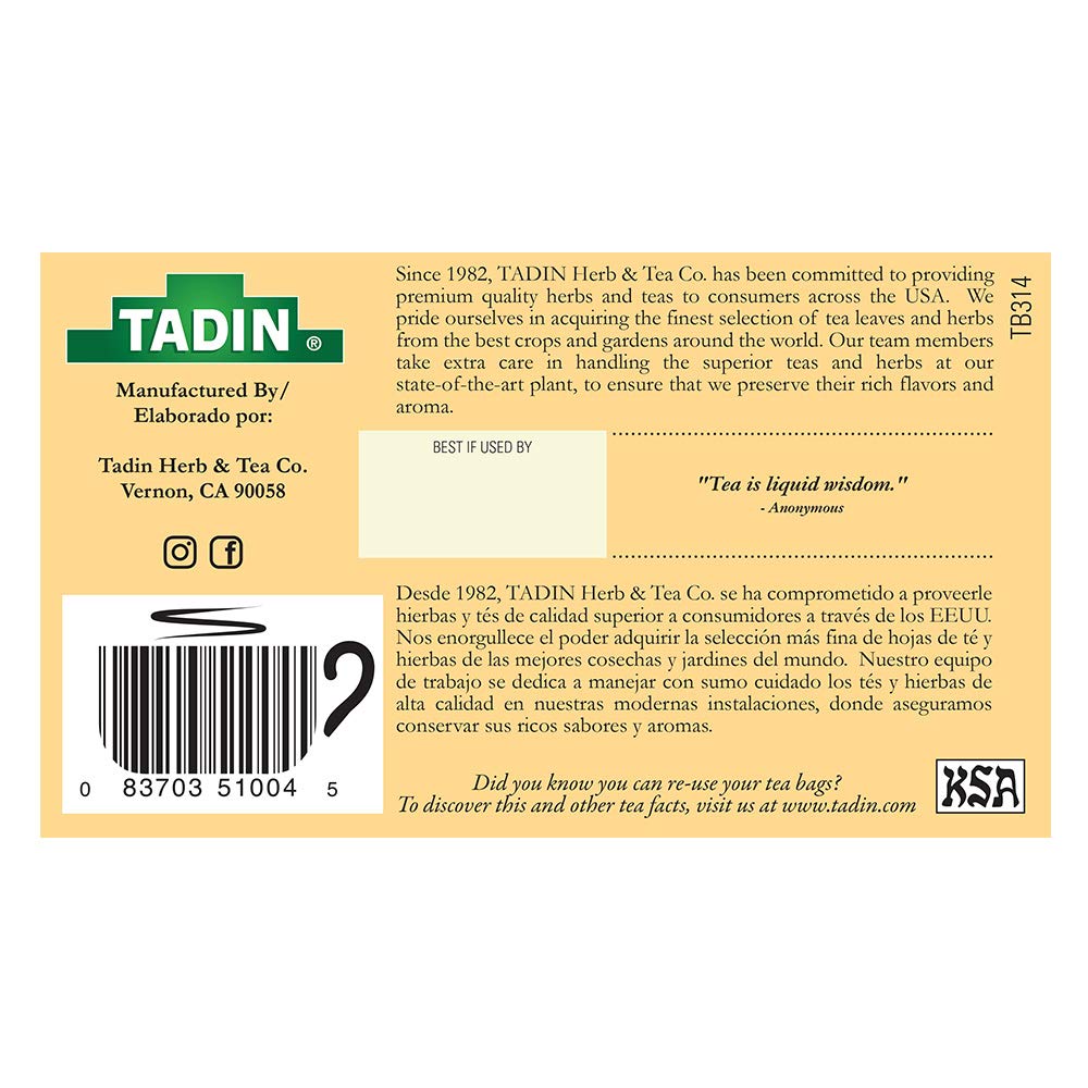 Tadin Canelita Cinnamon Tea Blend, 24 Tea Bags each (Pack of 3)