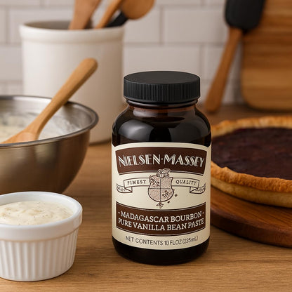 Nielsen-Massey Pure Vanilla Bean Paste, 10 oz | All-Natural, Certified Kosher Premium Baking & Cooking Vanilla with Real Bean Specks | Non-GMO & Gluten-Free