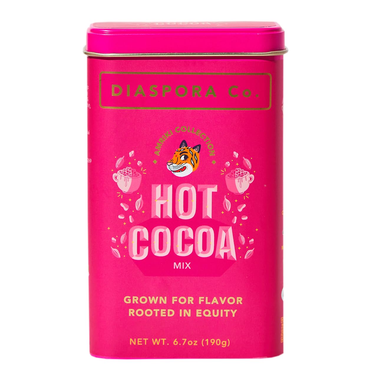 Diaspora Spice Co. Hot Cocoa Mix – Single-Origin Cacao Hot Chocolate with Jaggery – Rich, Smooth Drinking Chocolate for Cozy Drinks, Lattes & Dessert (Vegan, Gluten-Free)