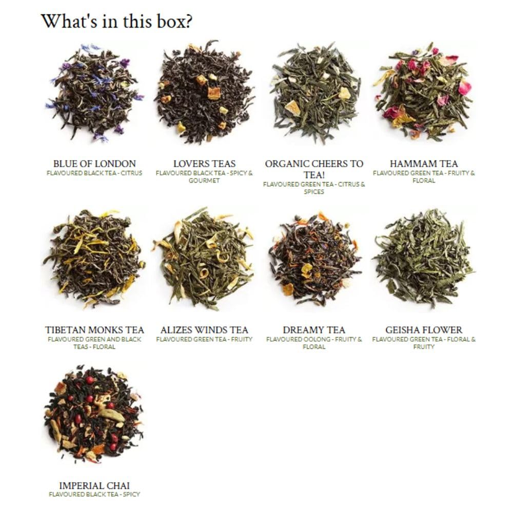 Palais des Thés - Flavored Teas Gift Box - 45 Assorted Premium Tea Bags