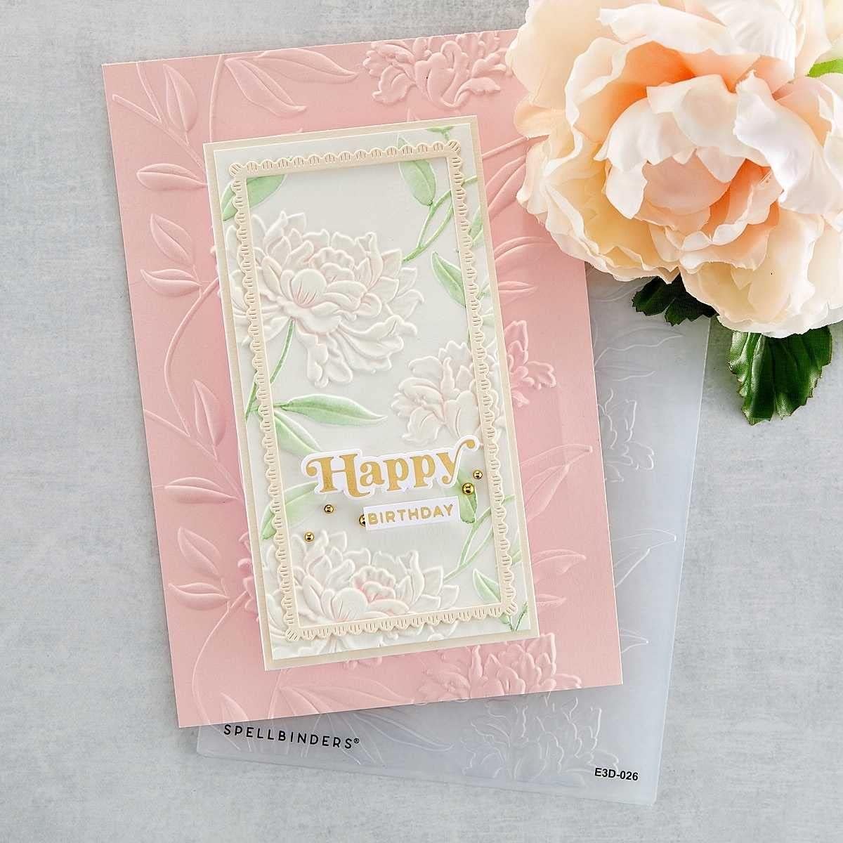 3D Embossing Folder Beau Bloom