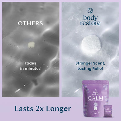 Body Restore Shower Steamers Aromatherapy 15 Pack Lavender