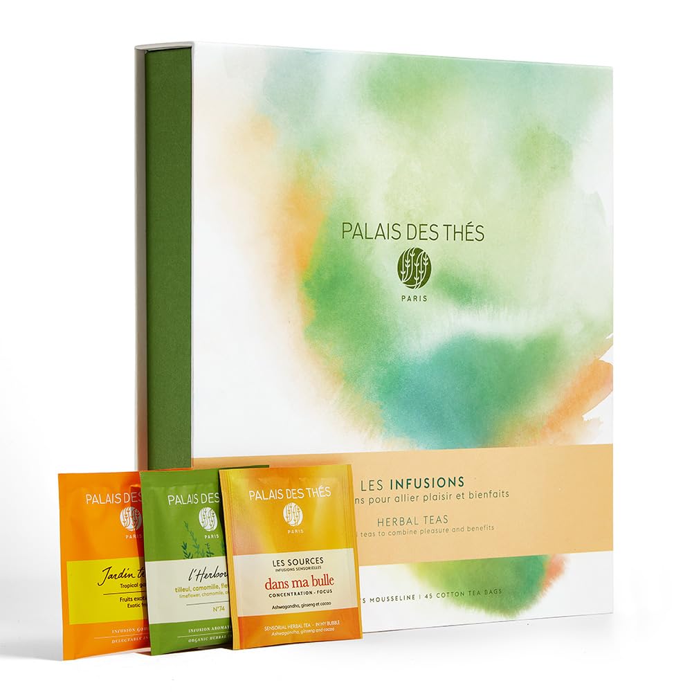 Palais des Thés - Herbal Teas Gift Box - 45 Assorted Premium Tea Bags