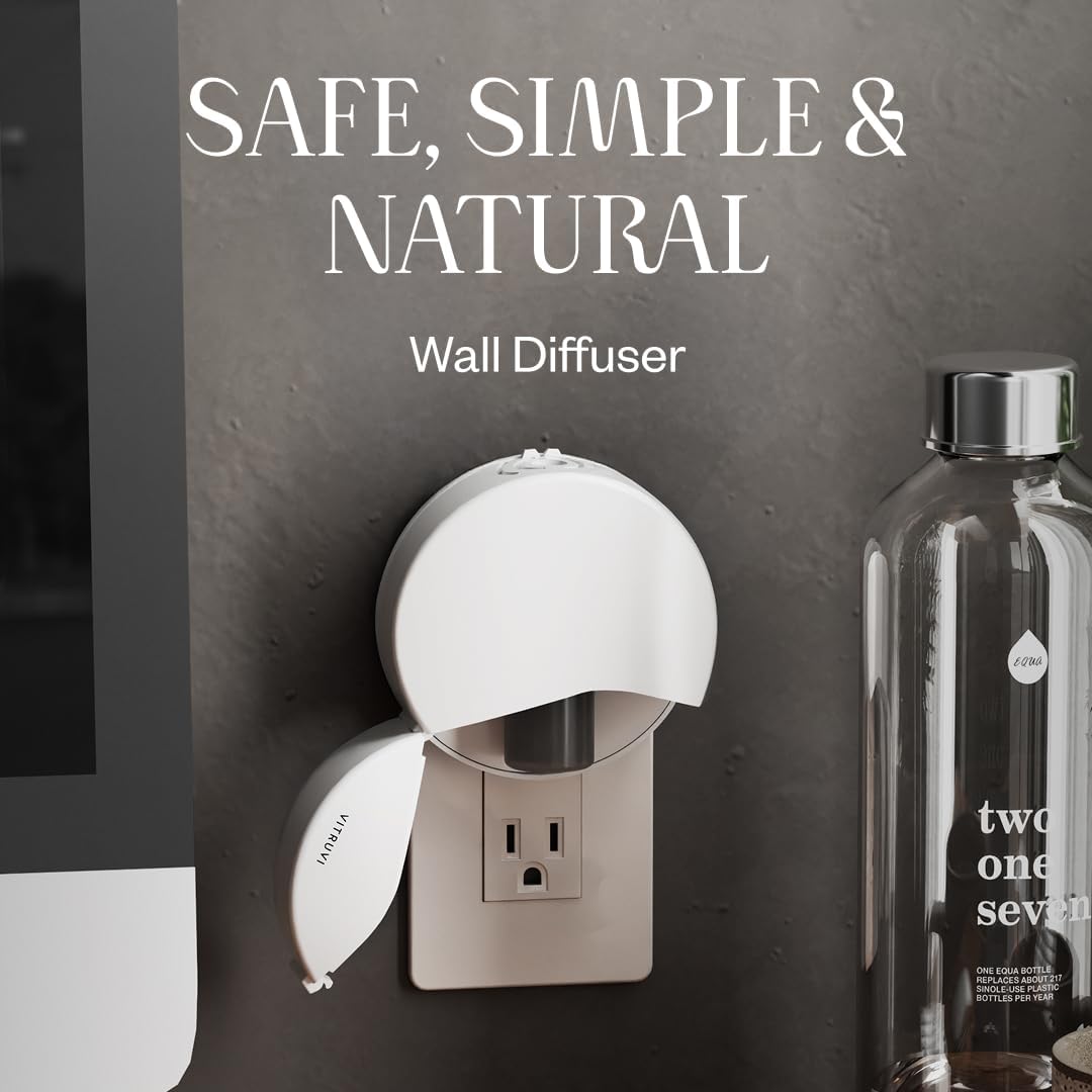 Vitruvi Forest Rain Scent Refill for Push Plug-In Diffuser – Refreshing Plug-In Scent Blend with Fir, Cedarwood and zesty Petitgrain – For Use with Vitruvi Push Diffuser Only | 0.5 Fl Oz (Pack of 1)