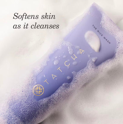 TATCHA The Rice Wash, Travel-Sized | Soft Cream Facial Cleanser - Wash Away Buildup Without Stripping Skin For A Soft, Luminous Complexion | 50 ml/ 1.7 fl. oz.