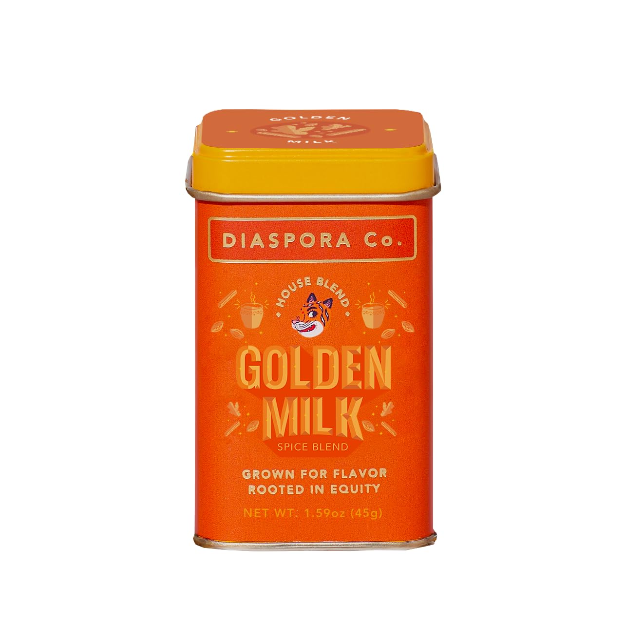 Diaspora Spice Co. Golden Milk Blend – Turmeric Latte Mix with Cardamom, Ginger & Cinnamon – Single-Origin Indian Spice Blend for Golden Milk, Lattes & Tea