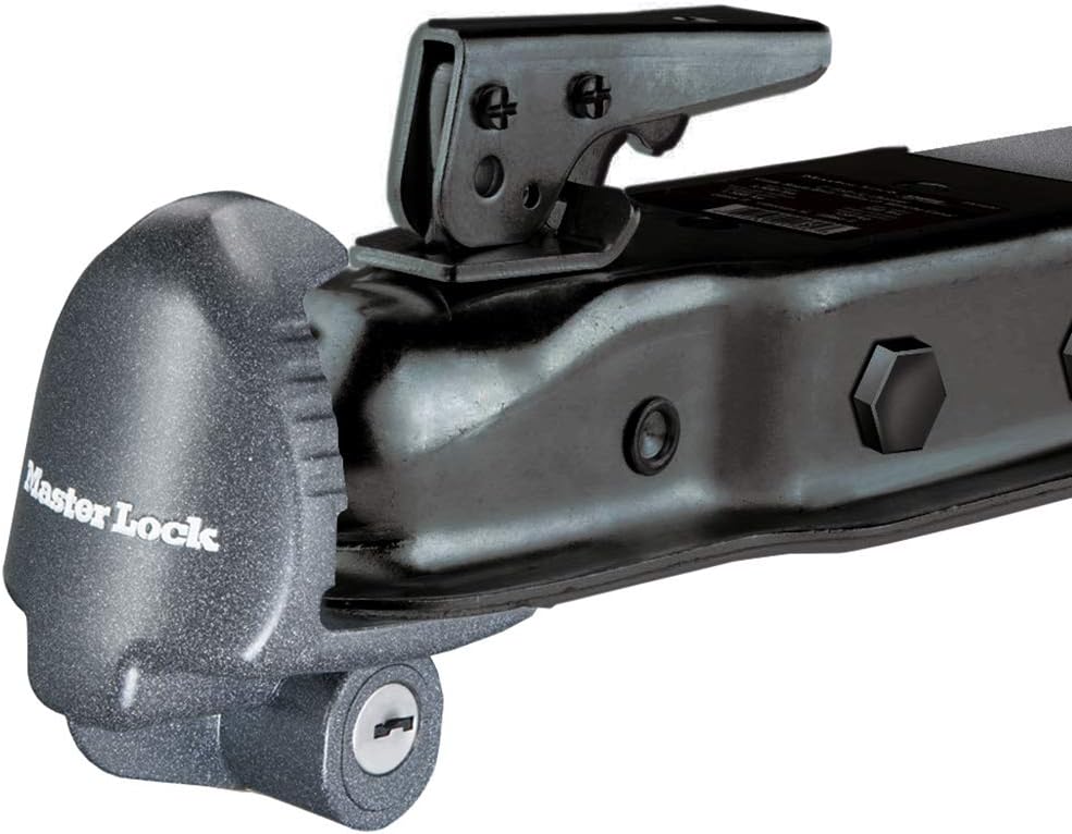 Master Lock 379ATPY Universal Trailer Hitch Lock , Black