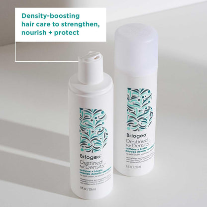 Briogeo Destined for Density Caffeine + Biotin Peptide Density Shampoo & Conditioner Duo | Increases Hair Thickness and Volume for Fine or Thinning Hair | Sulfate-Free | Vegan & Cruelty-Free