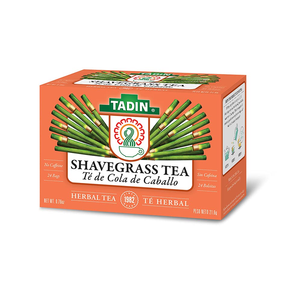 Tadin Shavegrass Herbal Tea. Caffeine Free. 24 Tea Bags. 0.84 oz. Pack of 3