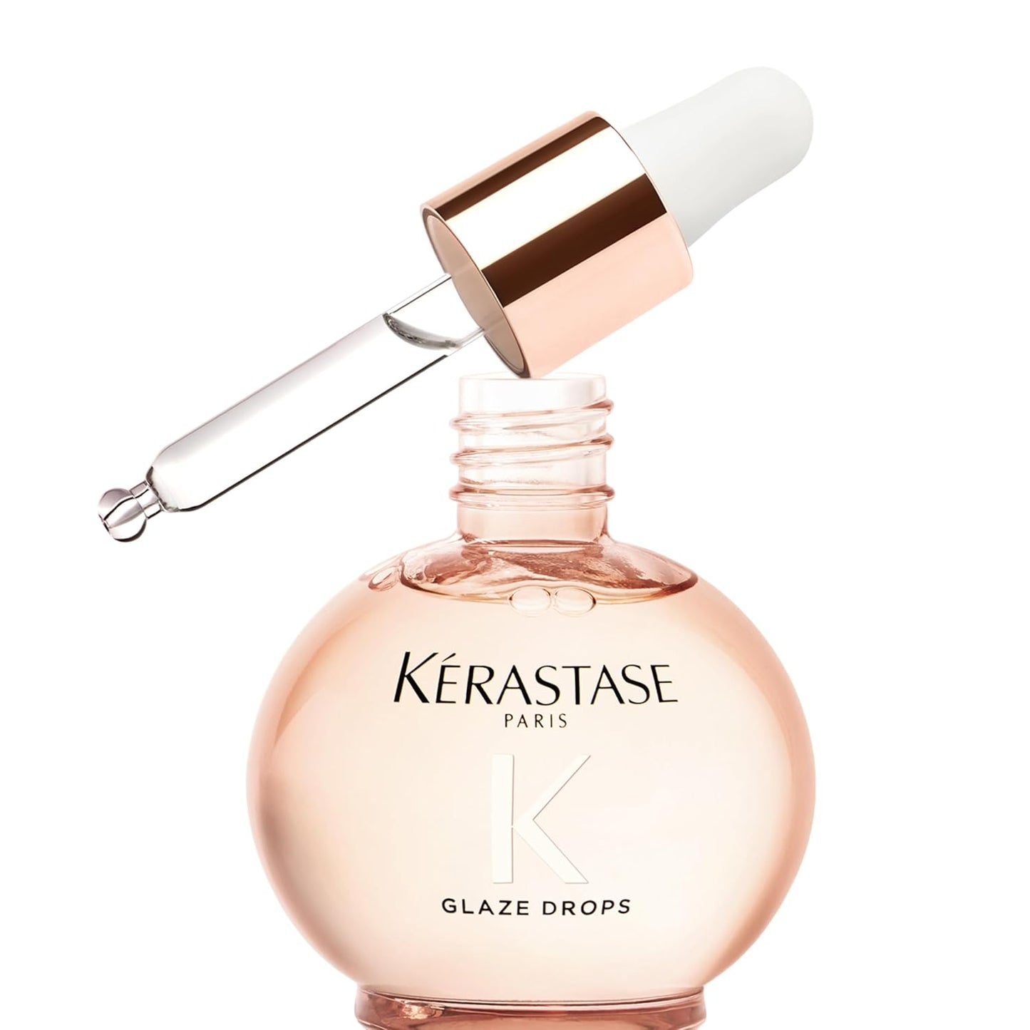 Kerastase Gloss Absolu Glaze Drops Anti-Frizz Hair Oil - Adds gloss and shine, nourishes and hydrates hair, with Hyaluronic Acid and Glycolic Acid, For All Hair Types