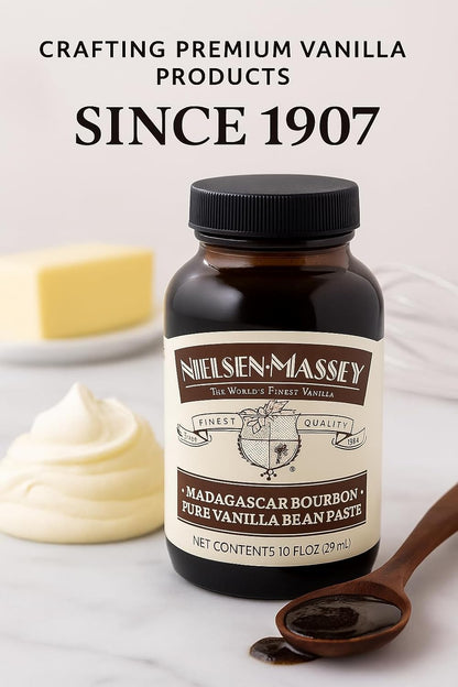 Nielsen-Massey Pure Vanilla Bean Paste, 10 oz | All-Natural, Certified Kosher Premium Baking & Cooking Vanilla with Real Bean Specks | Non-GMO & Gluten-Free