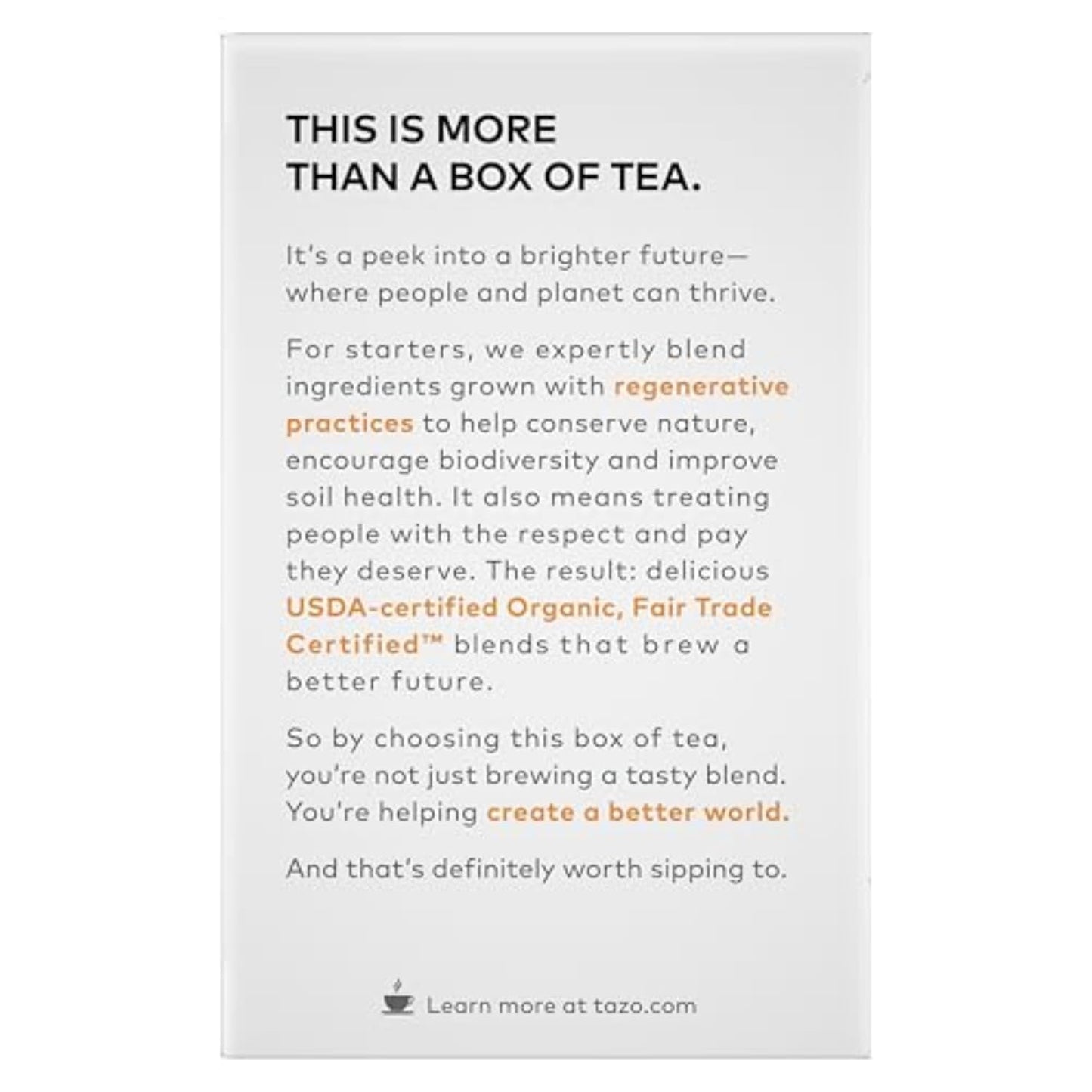 TAZO Organic Chai Black Tea Bags, Chai Tea, 96 Total Tea Bags (16ct - Pack of 6)
