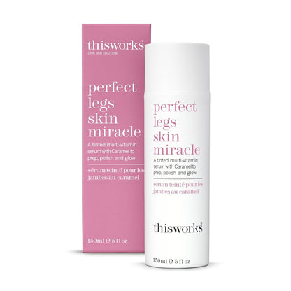 THISWORKS Perfect Legs Skin Miracle: Tinted Serum with Vitamin C & E for Radiant, Sun-Kissed Glow, Evens Skin Tone & Reduces Imperfections, 5 fl oz