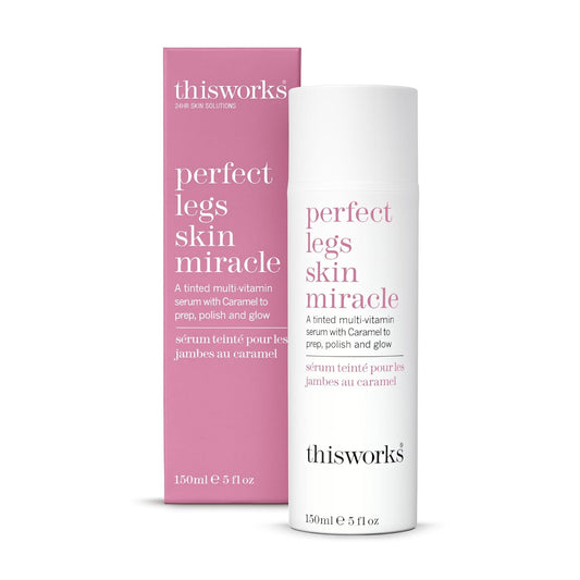 THISWORKS Perfect Legs Skin Miracle: Tinted Serum with Vitamin C & E for Radiant, Sun-Kissed Glow, Evens Skin Tone & Reduces Imperfections, 5 fl oz
