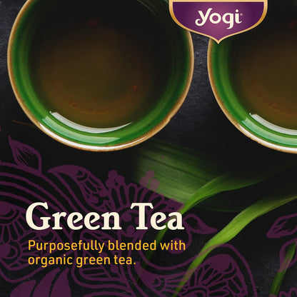 Yogi Tea Green Tea Super Antioxidant - 16 Bags per Pack (4 Packs) Organic Antioxidant Support