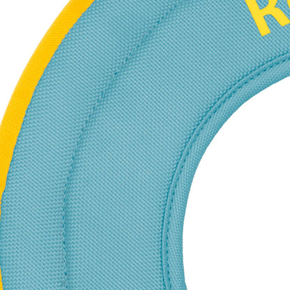 Ruffwear, Hydro Plane Dog Flying Disc, Soft Buoyant Foam Floating Fetch Toy, Lightweight Interactive Water & Snow Toy, Gentle on Teeth, Durable Year-Round Outdoor Play, Biolumin Blue, 9", Medium