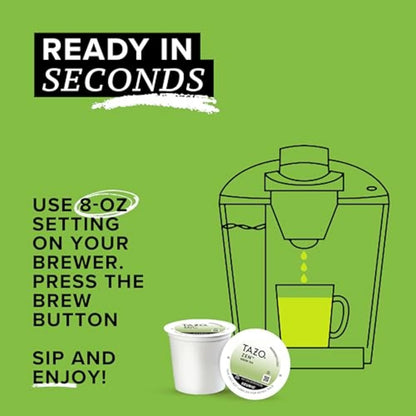 TAZO Zen Green Tea K-Cups, Green Tea Zen for Health and Wellness, 22 Pods