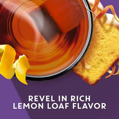 TAZO Glazed Lemon Loaf Herbal Tea Bags, Aromatic Blend, Caffeine-Free, 15 Tea Bags, 6 Count