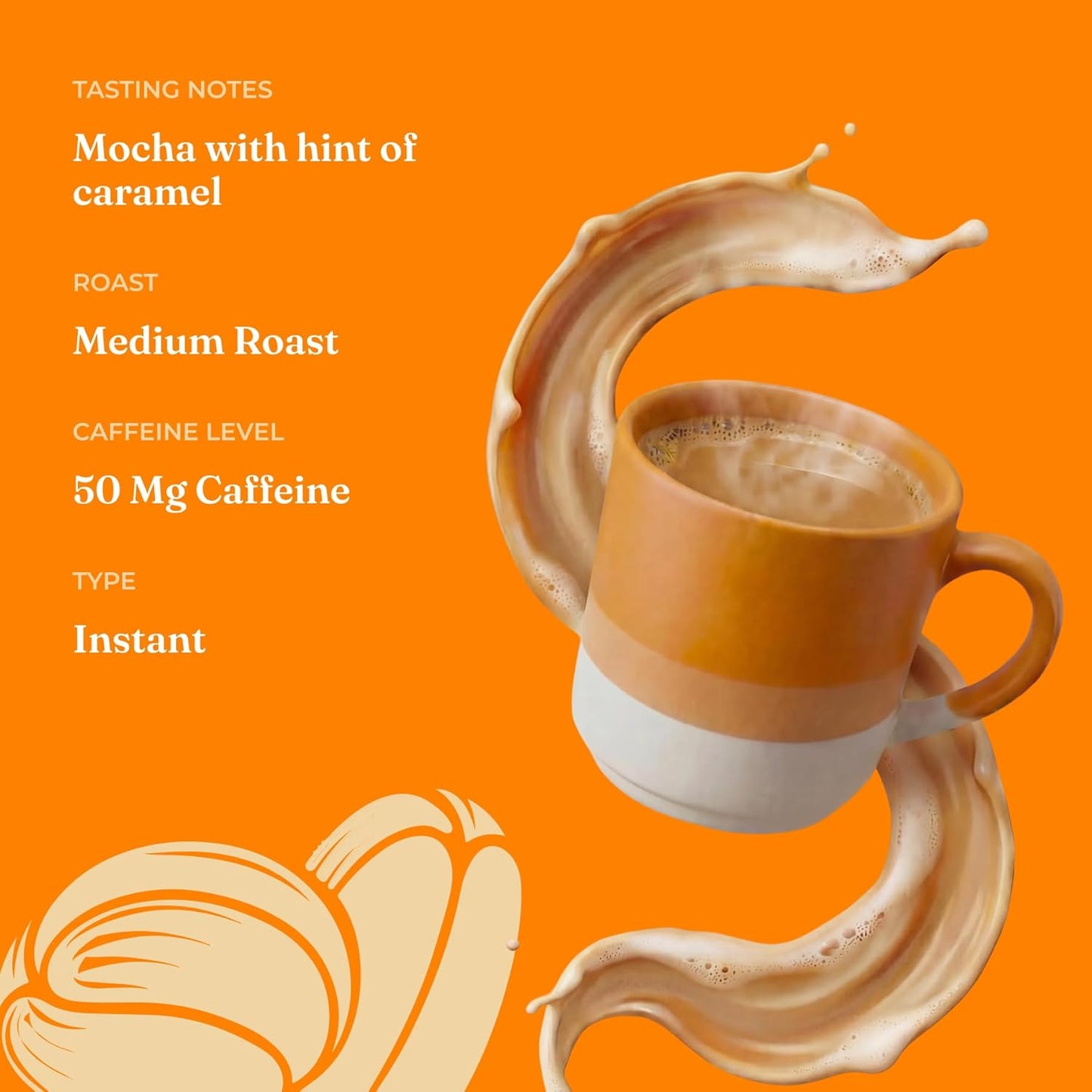 Four Sigmatic Mocha Focus Mushroom Coffee Latte | Plant-Based Organic Instant Latte with Lion’s Mane Mushroom for Focus and Mental Clarity | Made With Just 6 Organic Ingredients | 4.23 oz Bag