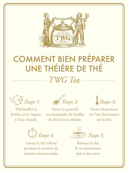 TWG Tea | French Earl Grey | Black Tea | Bergarmot & Blue Cornflowers | Haute Couture Tin, 100g | Gift Set