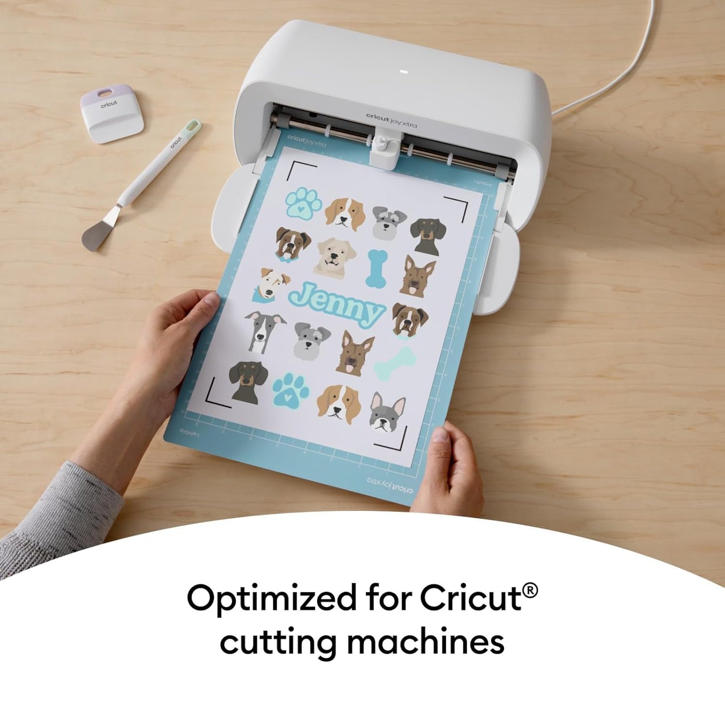 Cricut Waterproof Sticker Paper (20 White Sheets, 8.5x11), Printable Stickers For Inkjet Printer - Works with Joy Xtra, Explore, & Maker Machines