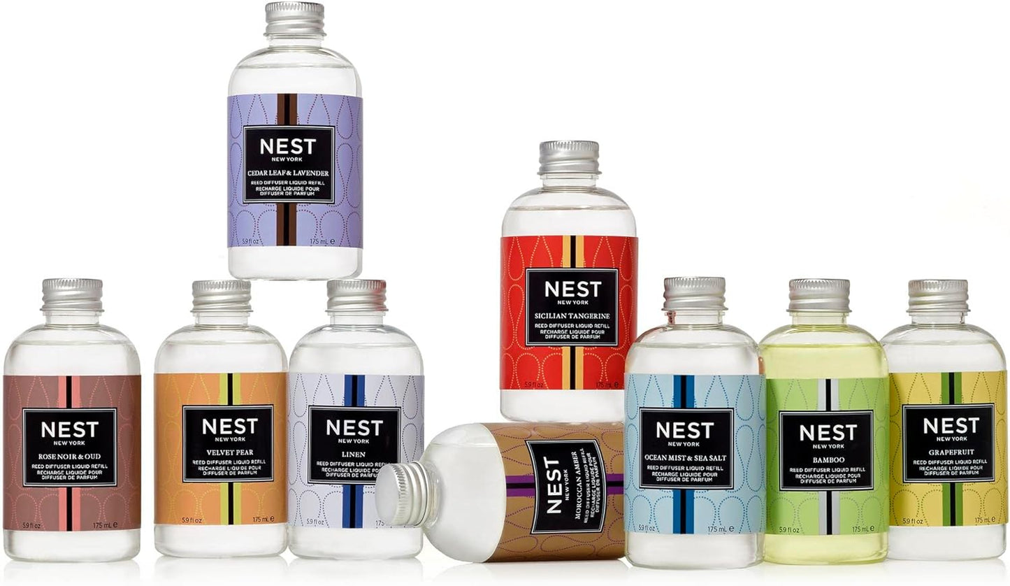 NEST New York Reed Diffuser Refill, Cedar Leaf & Lavender, 5 Fluid Ounces, 5.9 Fl Oz (Pack of 1)