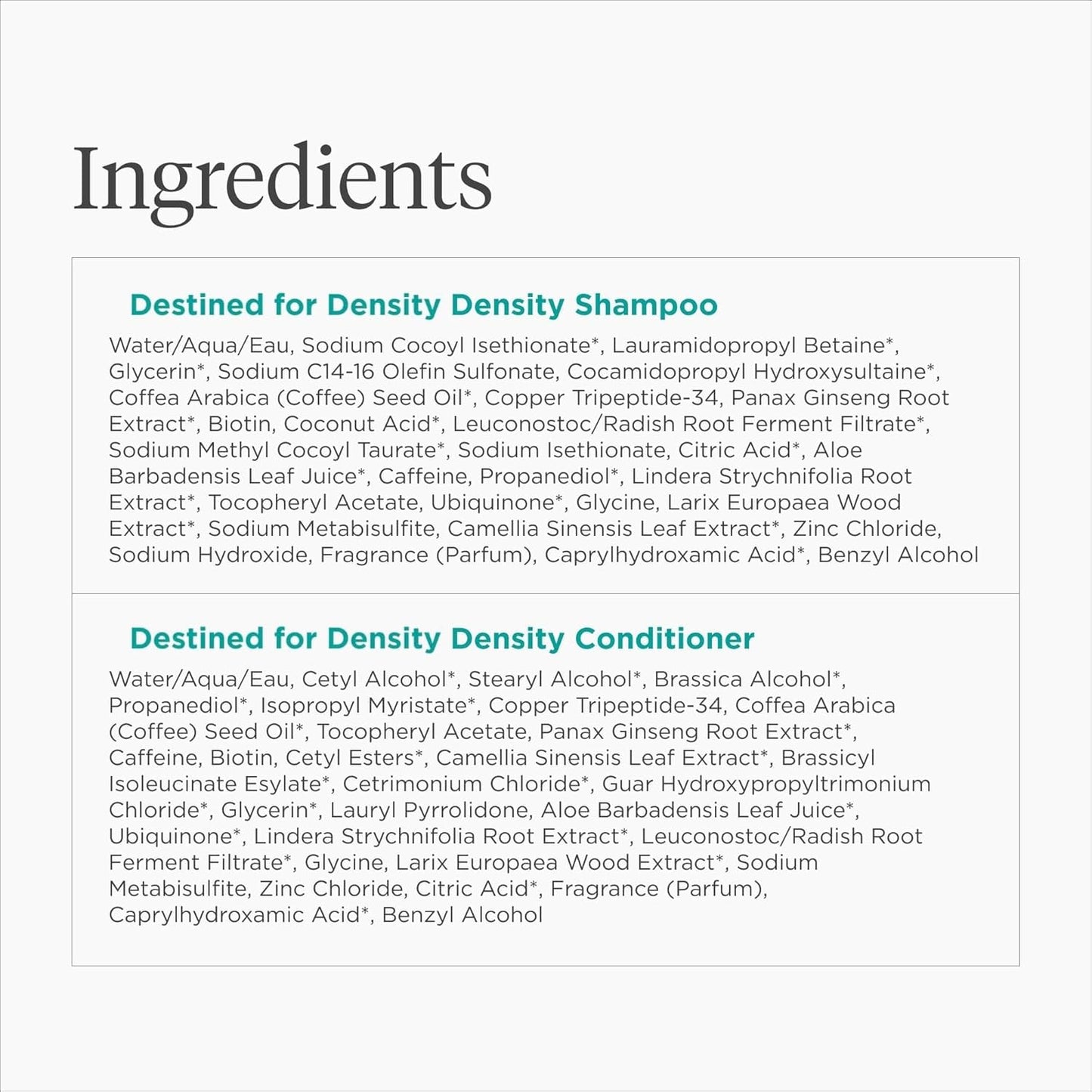 Briogeo Destined for Density Caffeine + Biotin Peptide Density Shampoo & Conditioner Duo | Increases Hair Thickness and Volume for Fine or Thinning Hair | Sulfate-Free | Vegan & Cruelty-Free