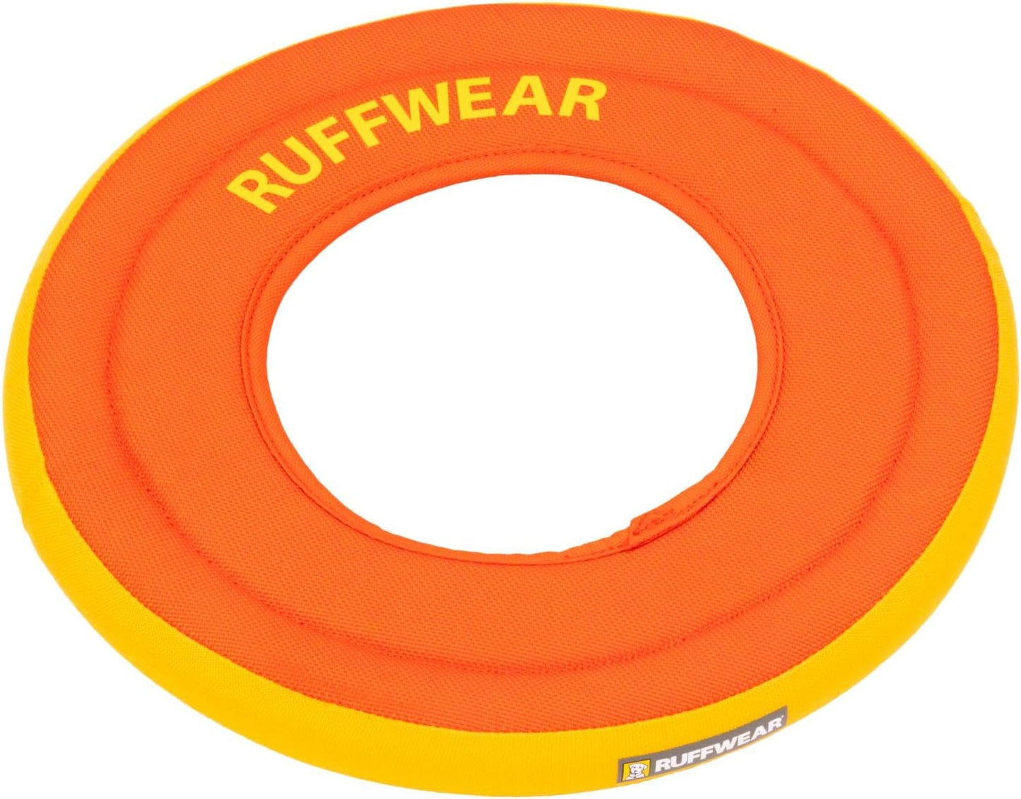 Ruffwear, Hydro Plane Dog Flying Disc, Soft Buoyant Foam Floating Fetch Toy, Lightweight Interactive Water & Snow Toy, Gentle on Teeth, Durable Year-Round Outdoor Play, Tangelo Orange, 9", Medium