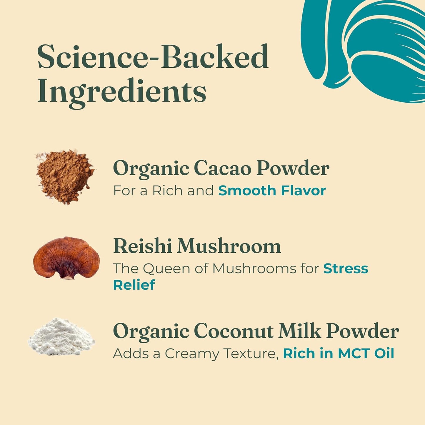 Four Sigmatic Mushroom Hot Cacao Mix with Reishi | Organic Reishi Mushroom, Cinnamon, Cardamom, Reduces Anxiety & Stress, Improves Sleep | USDA Organic | Vegan & Paleo (2 Packs of 10 Packets)