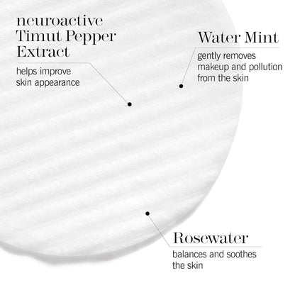 This Works - In Transit No Traces Cleansing Pads, Rosewater & Mint Infused Facial Wipes, Gentle Make-Up Remover (80 pads)