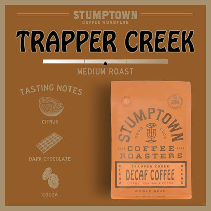 Stumptown Coffee Roasters, Dark Roast Whole Bean Coffee, 100% Arabica Coffee - Trapper Creek, 12oz Bag