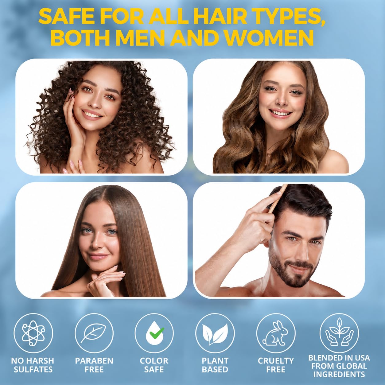 Keratin Shampoo and Conditioner Set 16 fl oz Each - Strengthening & Smoothing Care for Dry, Damaged, Frizzy or Keratin-Treated Hair - Color Protecting - Champu Cabello con Keratina - Nexon Botanics