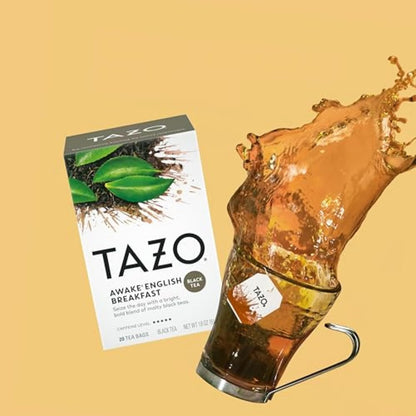 TAZO Organic Awake English Breakfast Black Tea Bags, 96 (16ct - Pack of 6)
