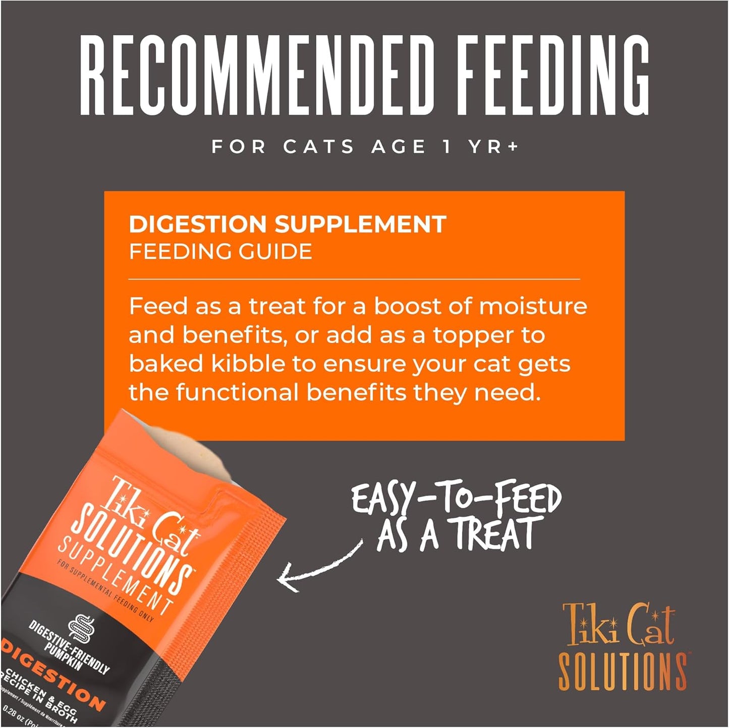 Tiki Cat Solutions Supplements Digestion Mousse, Chicken & Egg in Broth, Formulated to Support Healthy Digestion, Functional Cat Food Supplement, 5.6 oz. Pouch (Pack of 20)